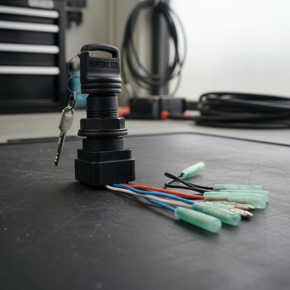 Marine Engine Key Switch Assembly Direct Replacement Boat Engine Ignition Lock