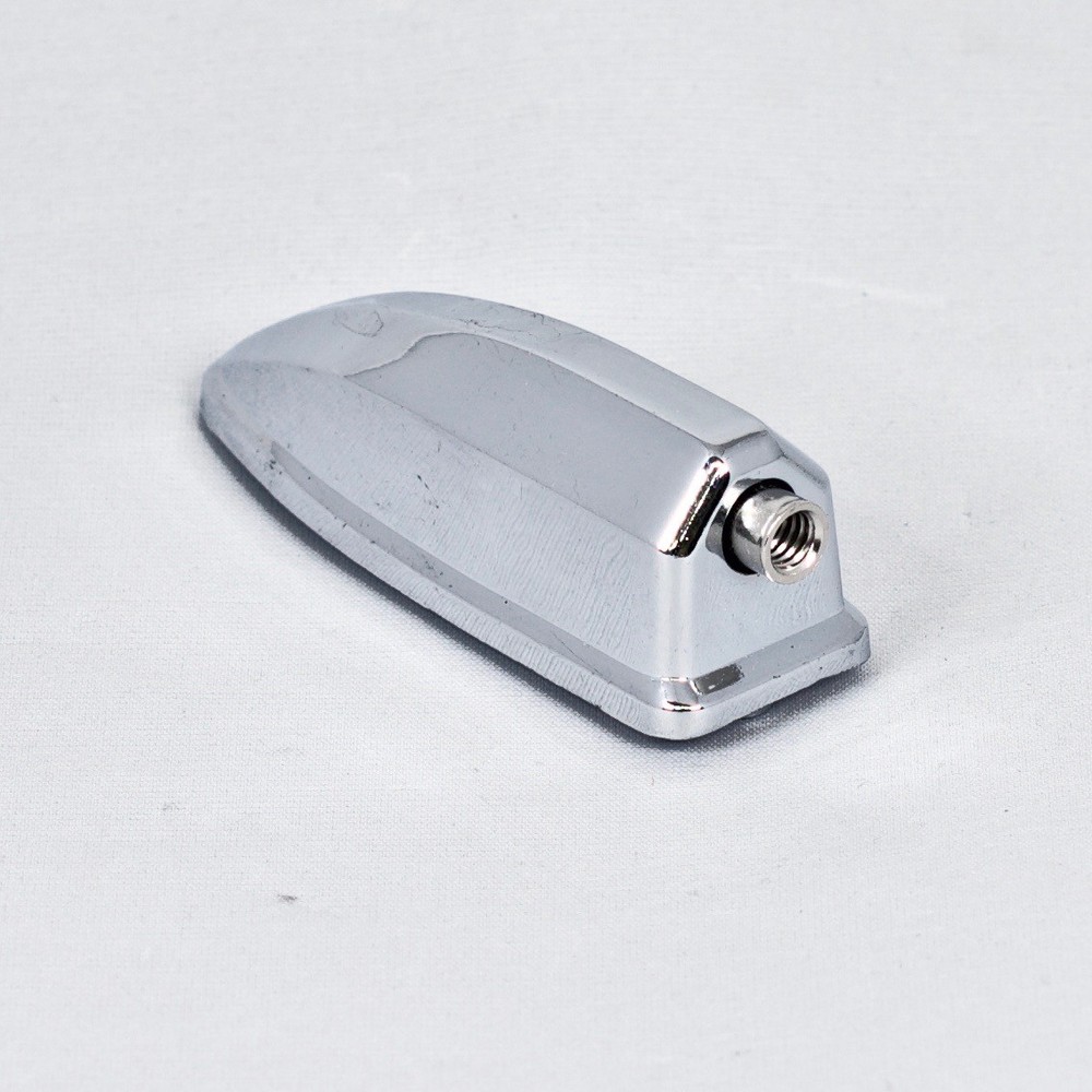 Viking-Style Chrome Bass Drum Lug with Threaded Insert and Retaining Spring