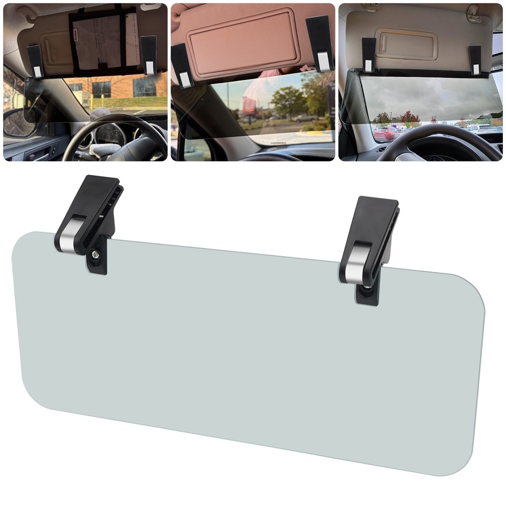 Universal Car Sun Visor Extender Anti-Glare Adjustable Sunshade Panel Day Night