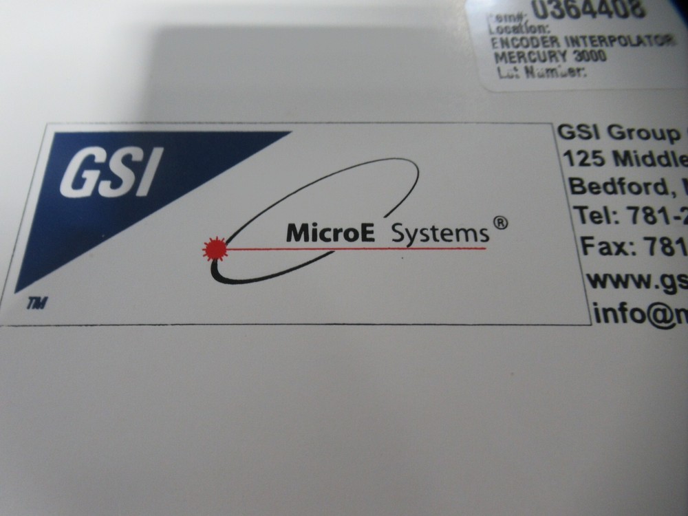 GSI MicroE Systems Mercury 3000 SS-300c Interpolator Encoder *NEW*