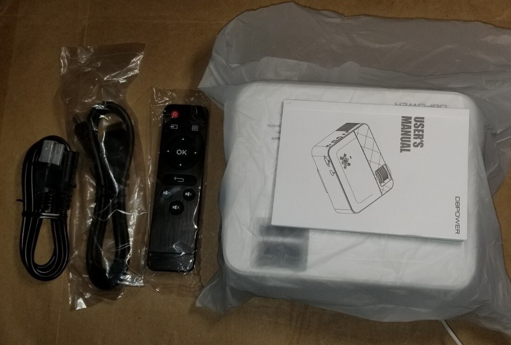 DBPOWER LED Light Source Smart Mini Projector Model T2 SKU: PJ0711 FULLY WORKING