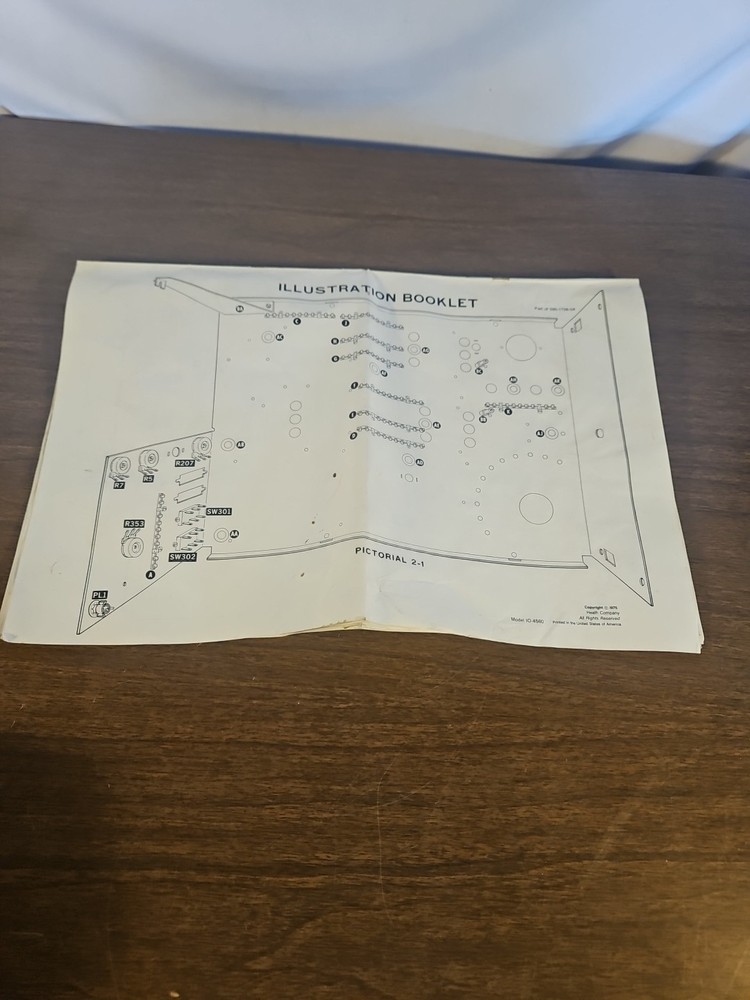Heathkit Oscilloscope IO-4560 With Paperwork UNTESTED