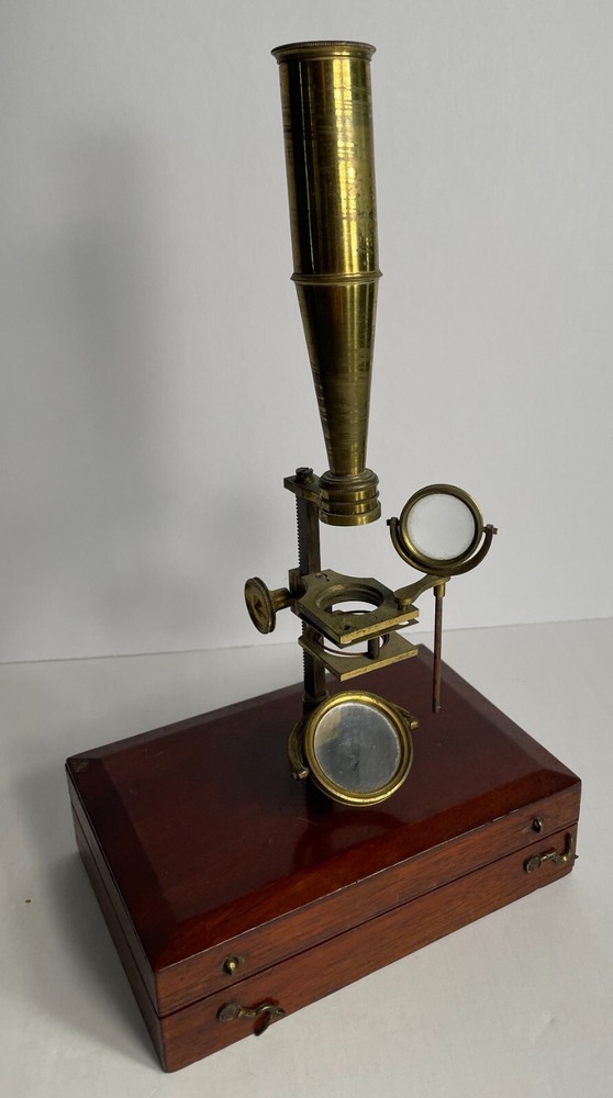 Unsigned Gould/Cary Type compound and simple microscope