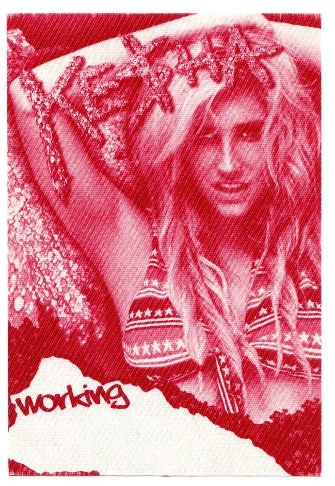 Kesha Ke$ha Working Red Backstage Pass
