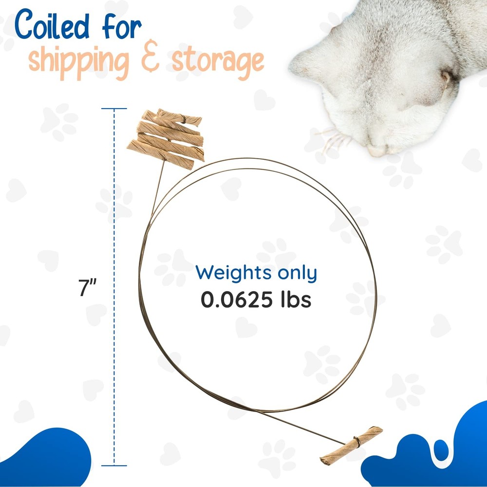 Interactive Cat Toy - Dancer Paper Roll Spring Steel 3 Pack