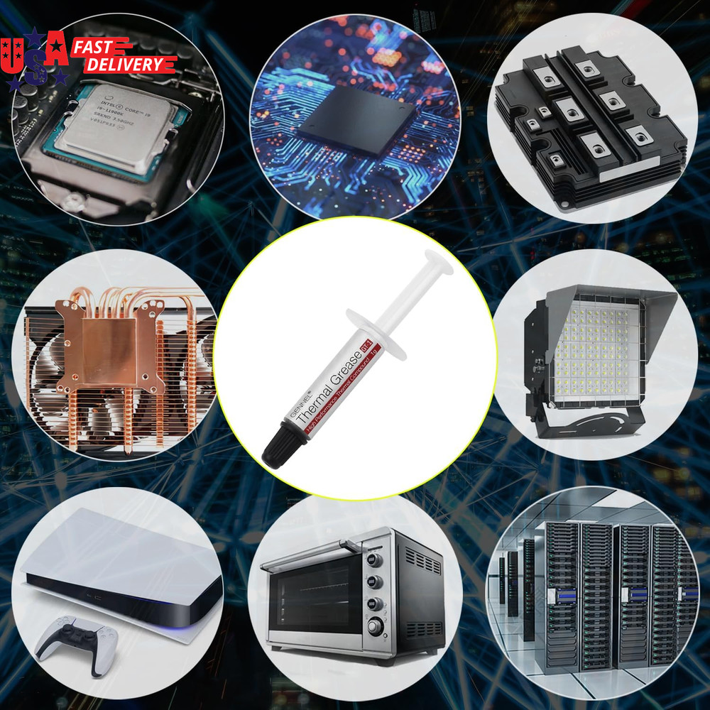 2 Pack GT1 Silver CPU Thermal Paste (1 g*2) High Performance Thermal Compound &