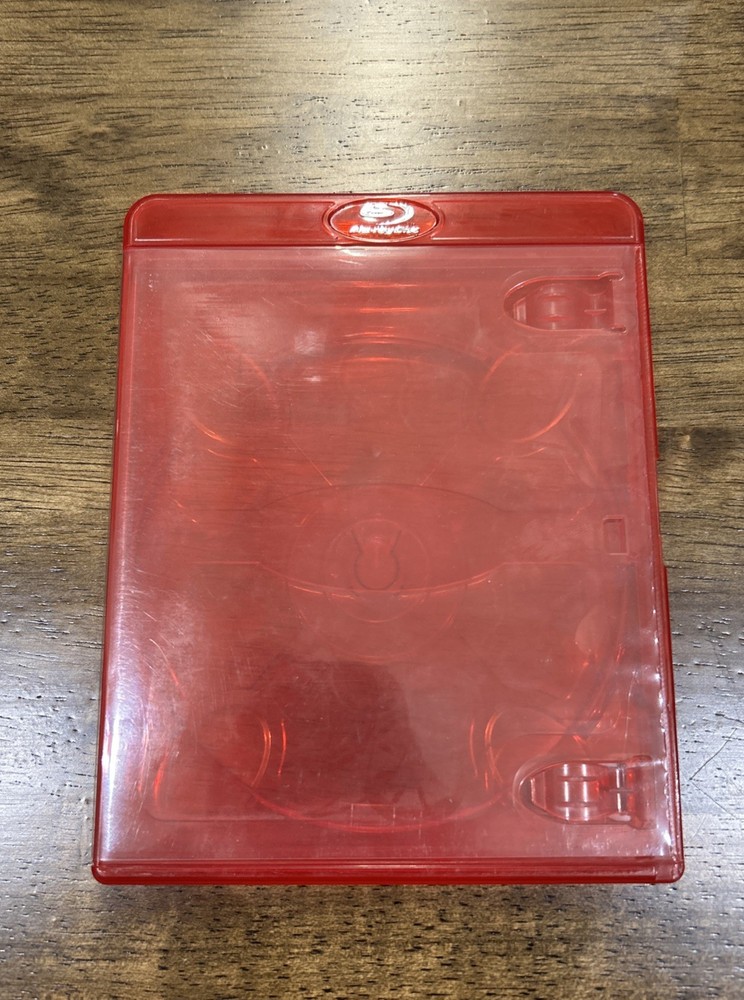 Red Blu-Ray Replacement Movie Storage Shell Case 1 Disc