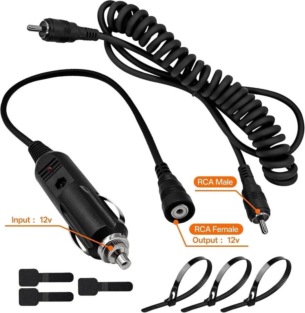 Universal 12V Snowmobile Helmet Heated Shield Kit - Includes RCA & Cable Ties