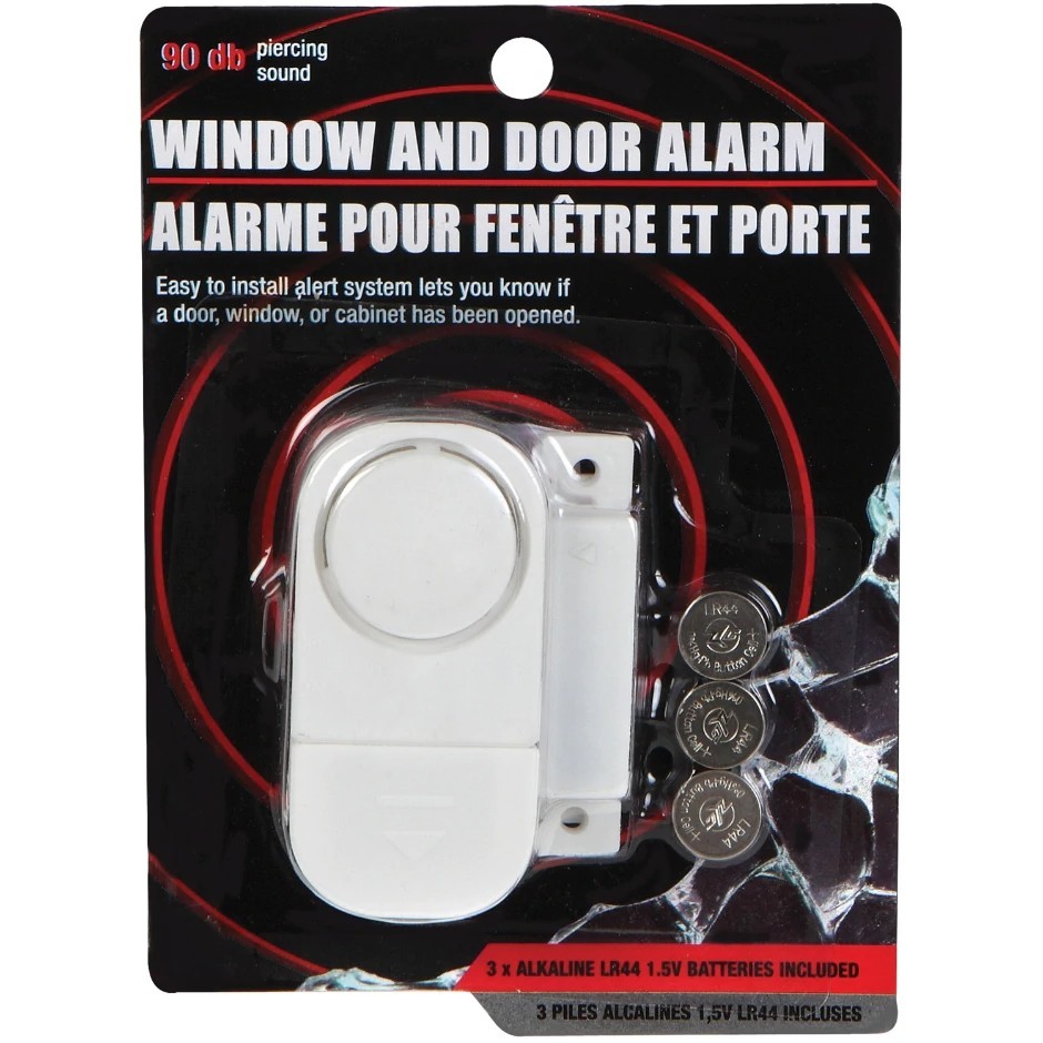 WIRELESS DOOR WINDOW SECURITY ALARM - Quick Set-up !!