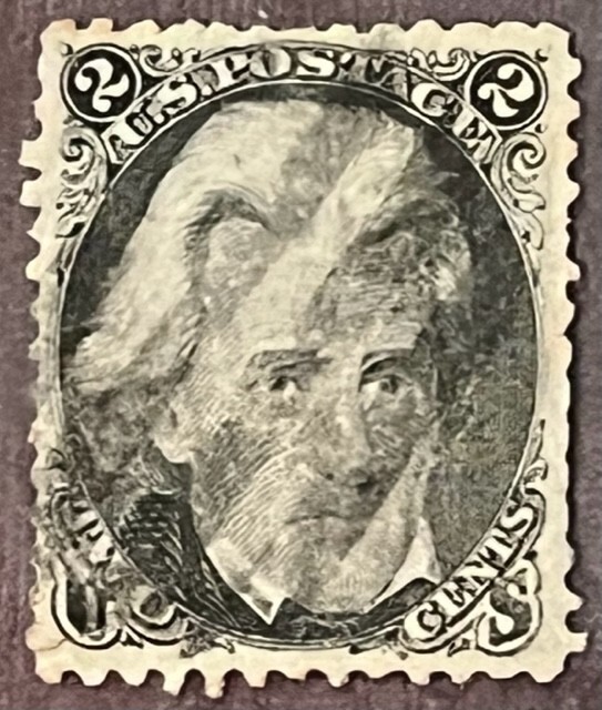 #73 Andrew Jackson Stamp Light Cancel