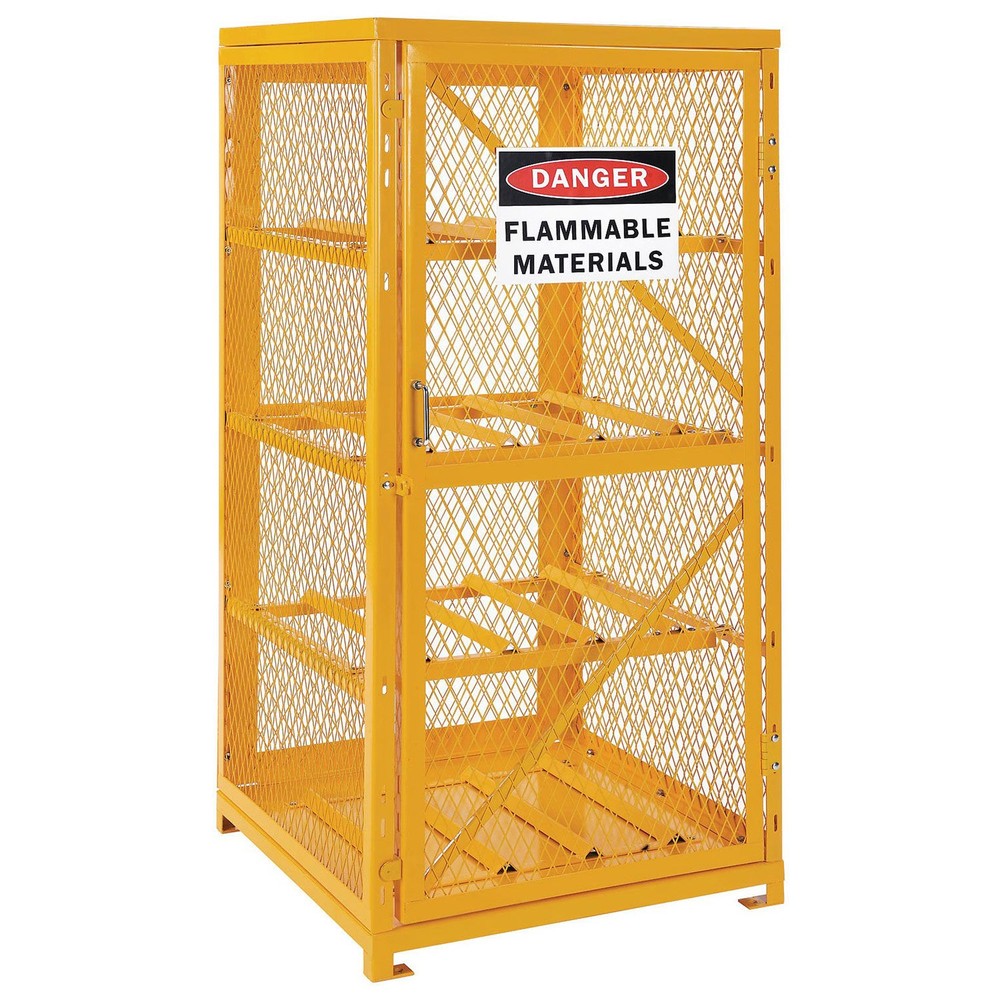Storage Cabinet Single Door Horizontal 8 Cylinder Capacity