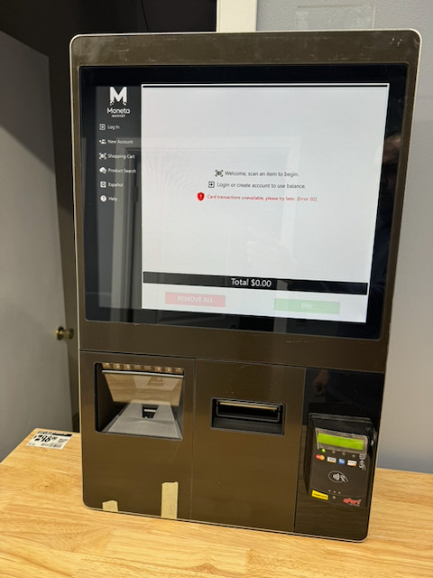 Diebold Nixdorf Beetle Self Checkout Kiosk POS