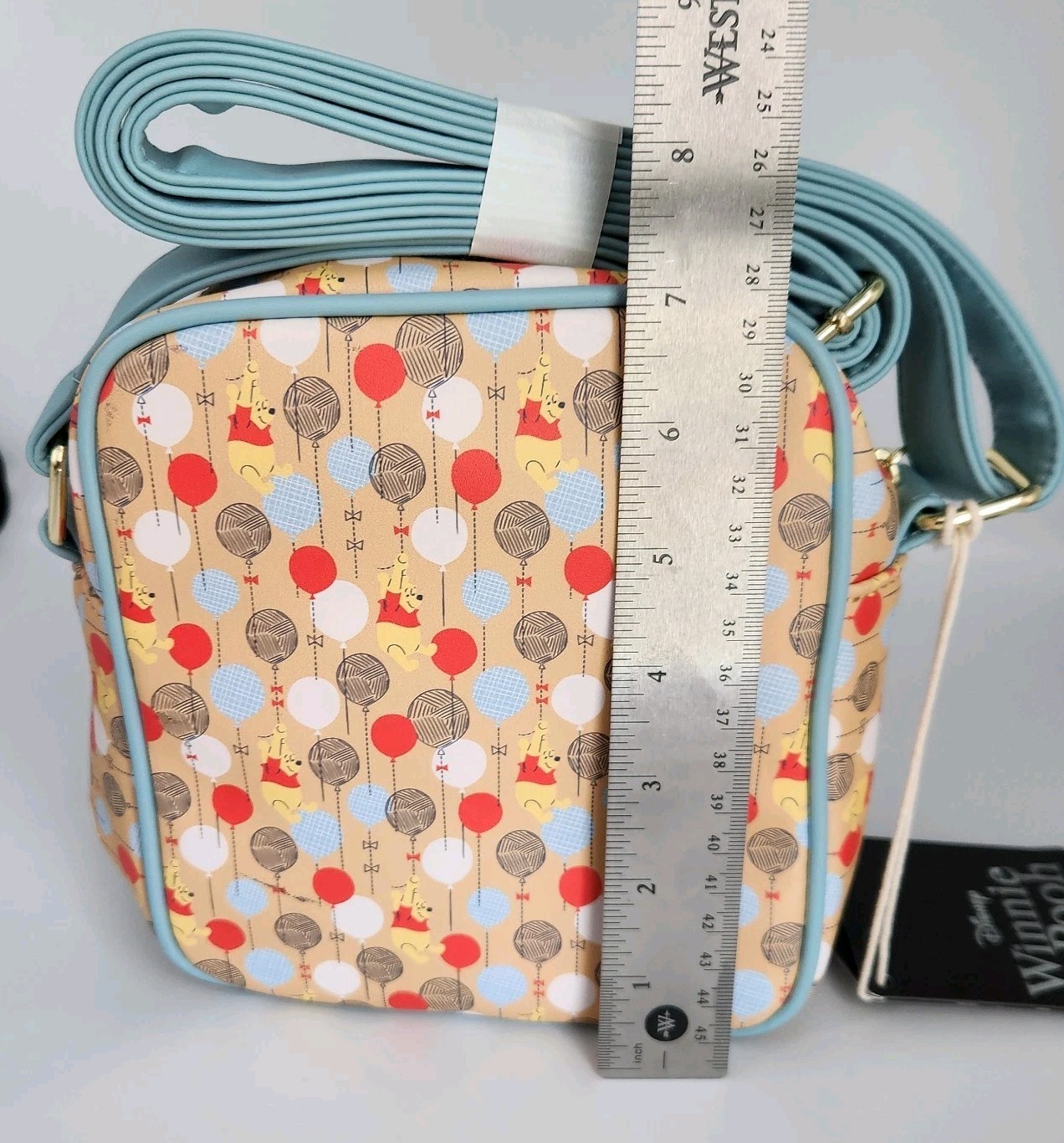 Loungefly Disney Winnie The Pooh Balloons All Over Print Crossbody Bag Purse NWT