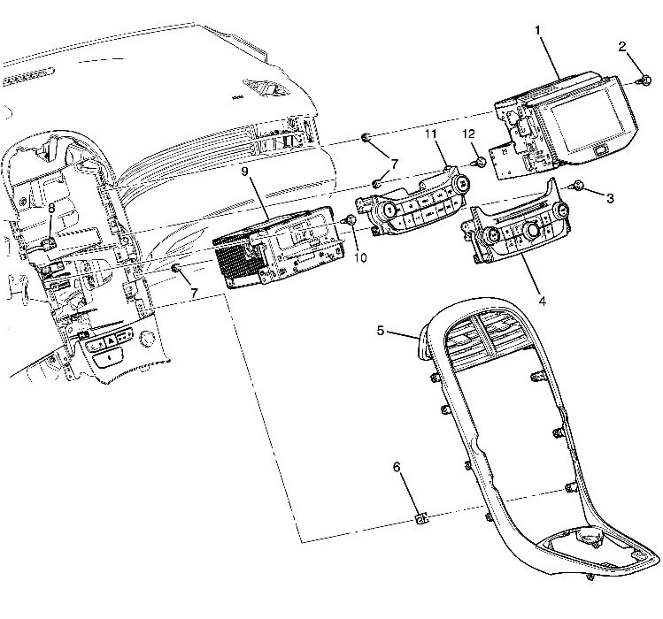 2014-15 Chevrolet Malibu AC Heather and Air Conditioning Switch Control 22854778