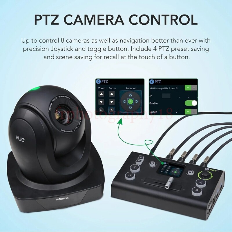 RGBlink Mini Pro V3 Update version Video Switcher For Live Streaming Broadcast
