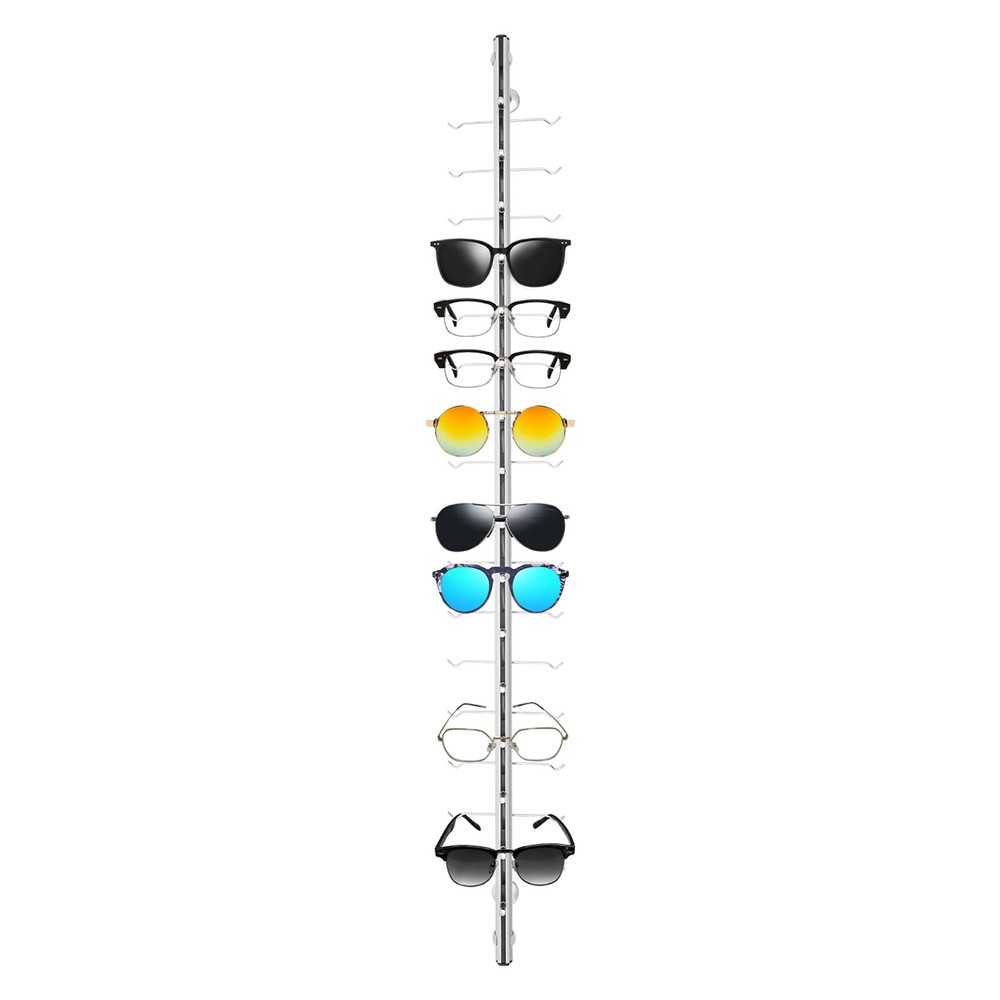 10 Pcs Wall Mounted Sunglasses Storage Organizer Eyeglasses Display Stand