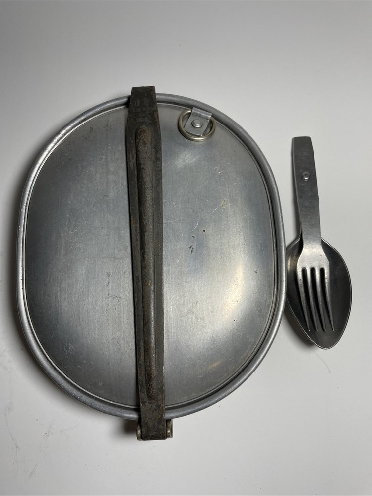 Original 1918 WW1 US ARMY Full Mess Kit Fork/Spoon Dated Excellent Condition
