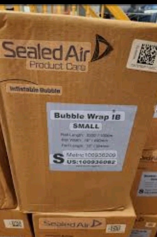 Bubble Wrap Brand- New Air I.B. Small 16" x 3300' With 12" Perf- Uninflated Film