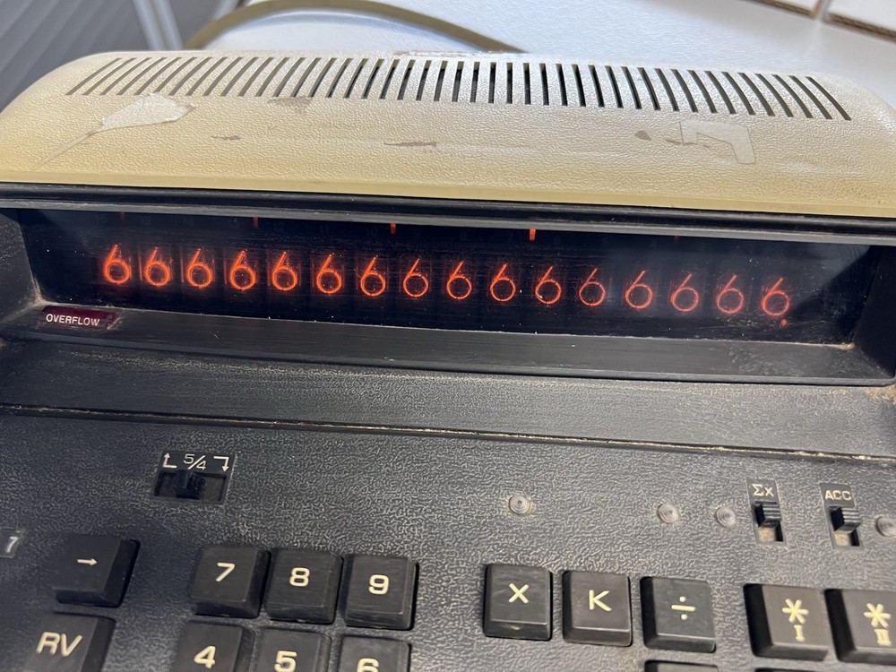 Vintage Monroe Model 650 Nixie Tube Adding Machine Calculator - working with SR