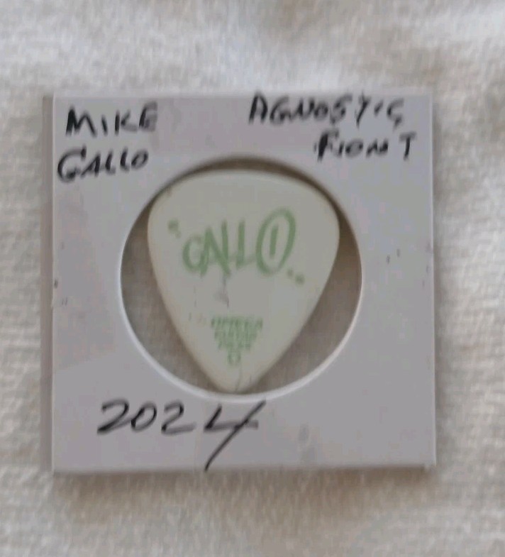 Agnostic Front Tour Issued Guitar Pick Mike Gallo Punk Rock