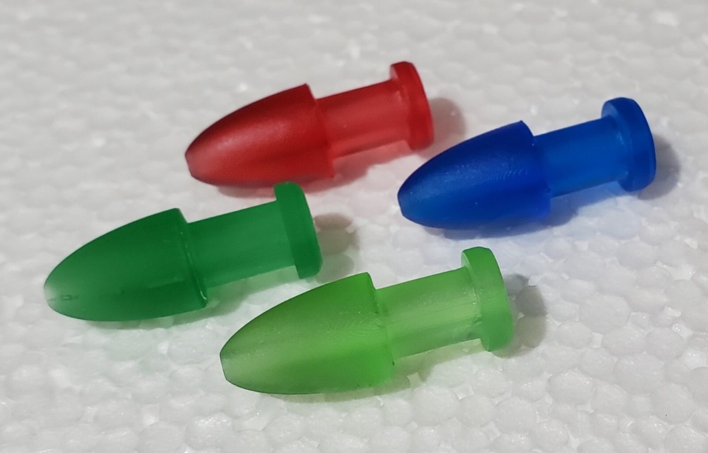 20pc - UV Trolling Fly Squid Octopus Head Insert Duster Hoochie Bullet