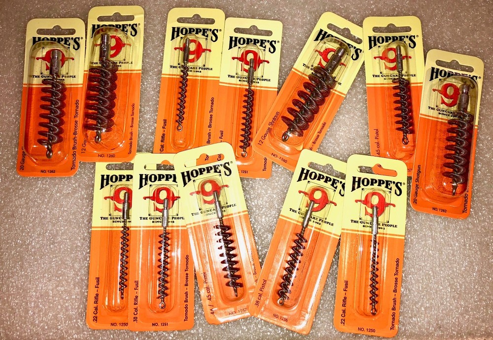 Hoppes Tornado Stainless Gun Bore Cleaning Brushes - See Multi Variations