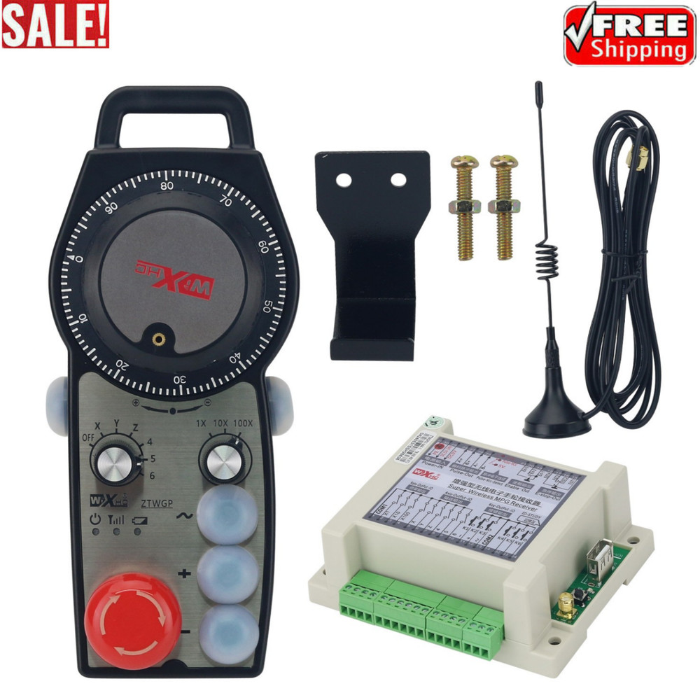 ZTWGP-3 Wireless Manual Pulse Generator CNC MPG Controller 6-Axis Handwheel
