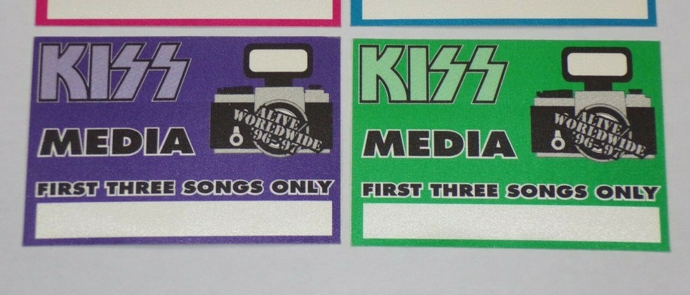 KISS Satin Pass Lot Alive Worldwide Reunion Concert Tour MEDIA Vintage Kiss