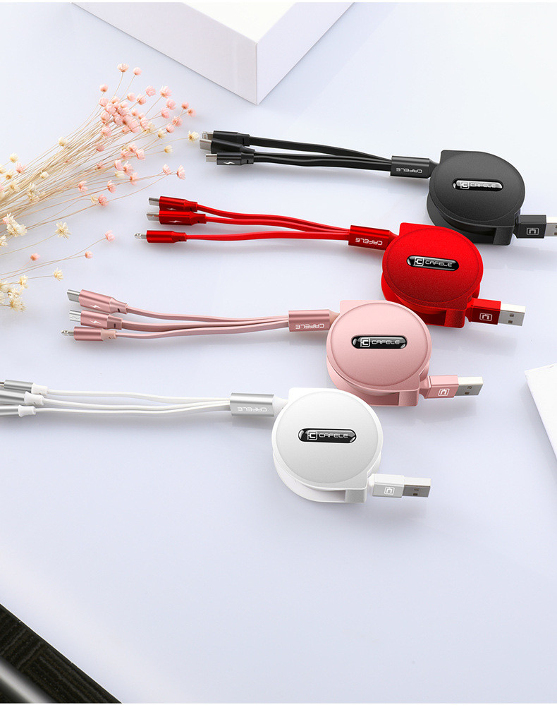 Three in one data cable
