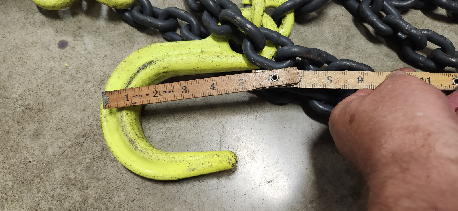 Gunnebo QOF 3/8" Chain 4'-6" Grade 100 4-Leg 22,900 Lb Basket Lifting Sling