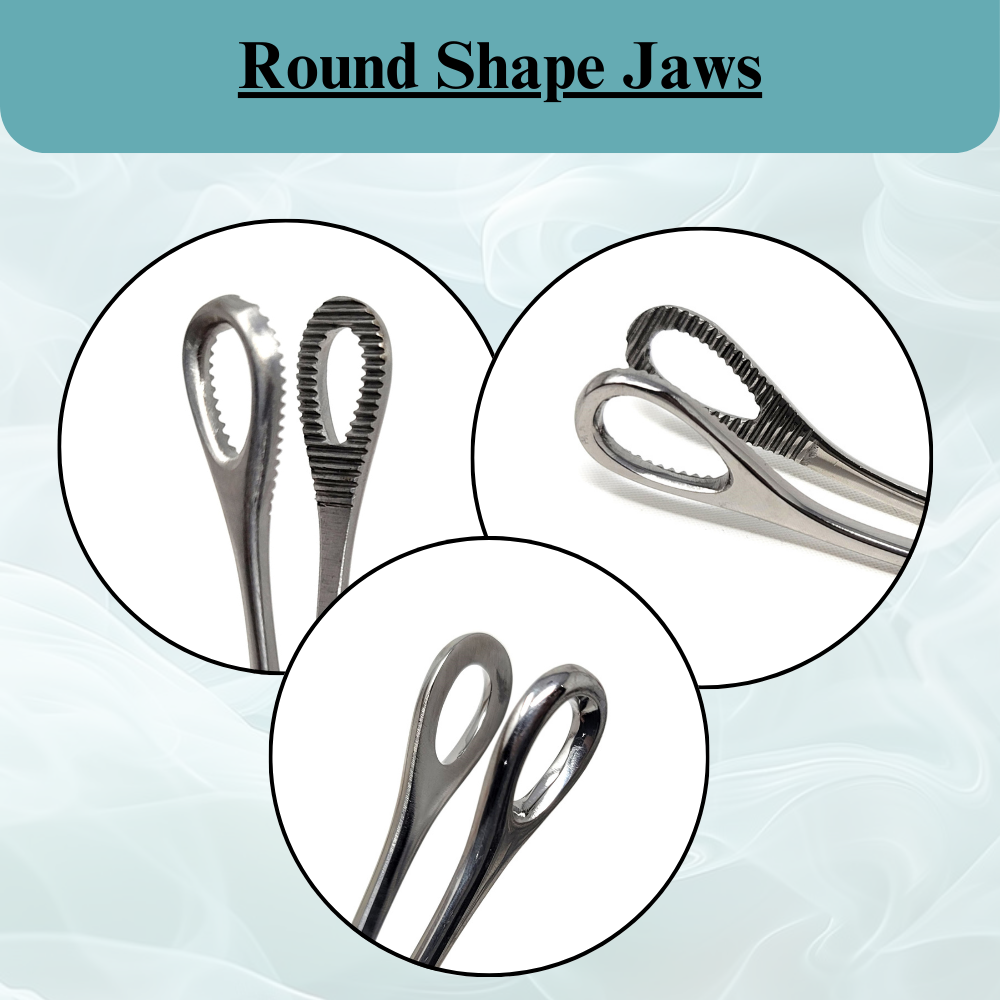Foerster Sponge Straight Curved Forceps Serrated Jaws Surgical Instruments
