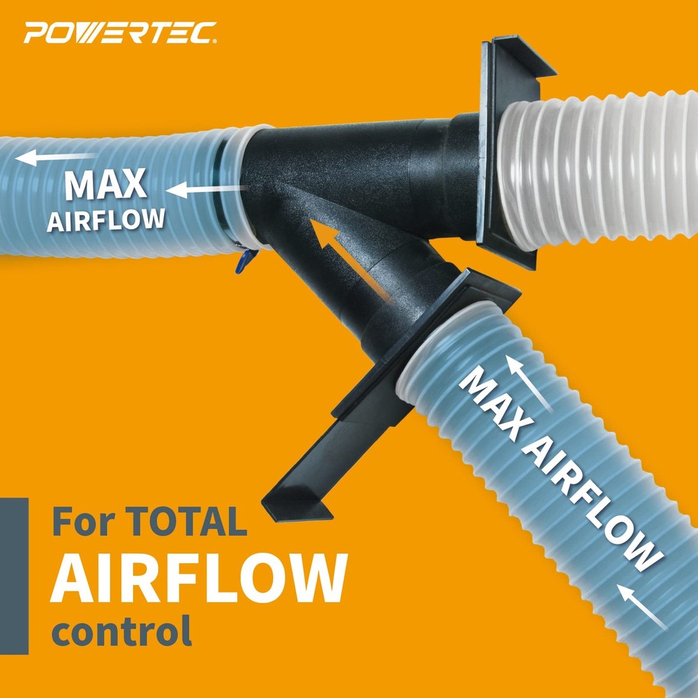 70287 4 Inch Blast Gate Dust Collection Quick Change Threaded/Non-Threaded En...