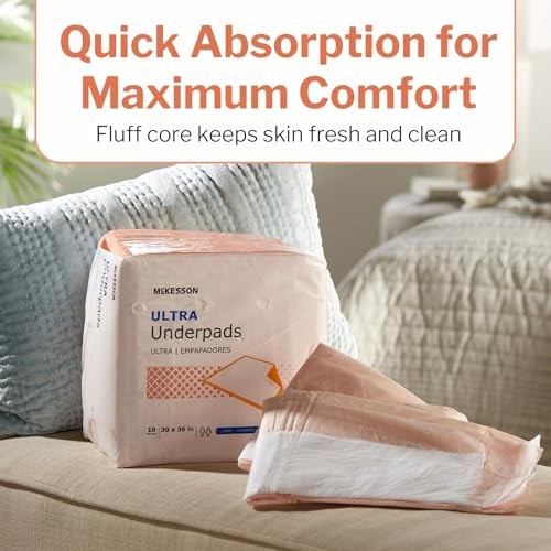 McKesson Underpads 30x36 Heavy Absorbency, 100 Ct