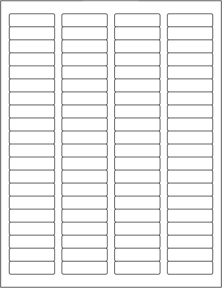 White Return Address Labels Compatible with Inkjet and Laser Printers 100 sheets