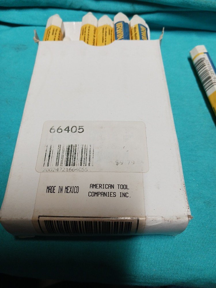 Irwin Strait-line Marking Crayons White 66405 Lumber