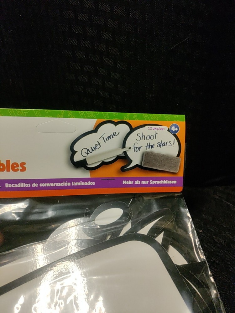 Roylco - Laminated Speech Bubbles 12pk