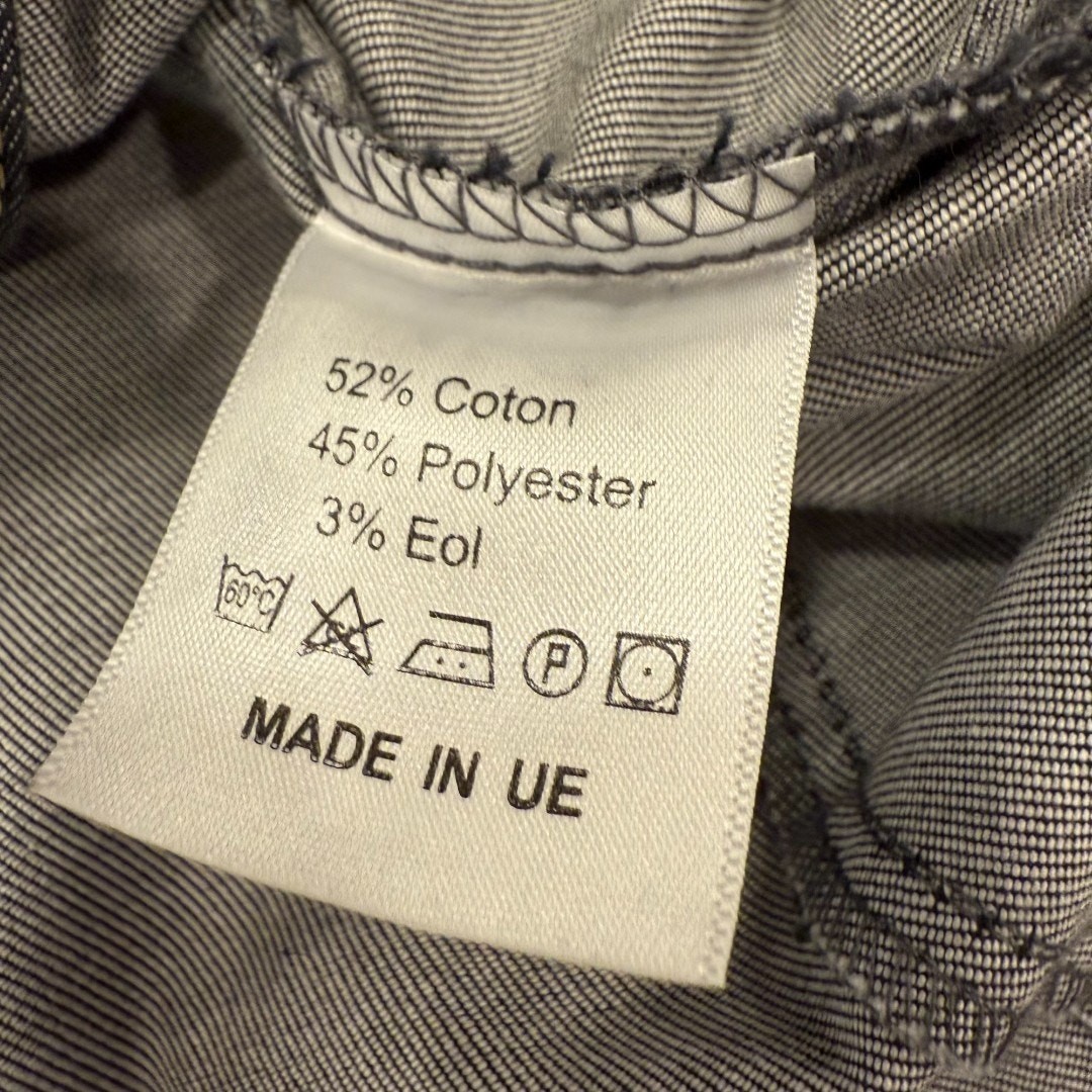 Clement Design Yuma Denim Chef Coat Jacket Long Sleeve Shirt Mens 5 3XL France