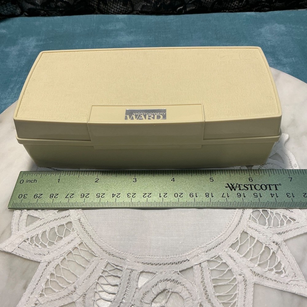 60's Vintage - Montgomery Ward Sewing Machine Accessories Case -Empty-Fast Ship