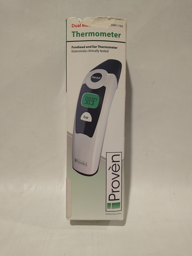 iProven DMT-116A Thermometer Forehead/Ear Fever Alarm & 1 Second Reading Tested
