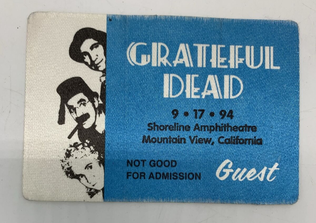 GRATEFUL DEAD BACKSTAGE PASS 09/17/94 Shoreline Mountain View, CA MARX BROTHERS