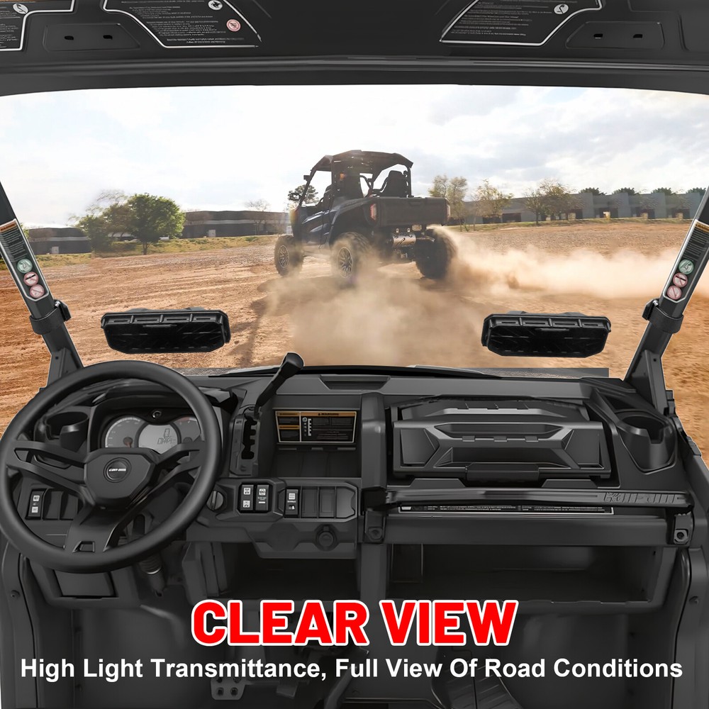 Vented Full Windshield Scratch-Resistant for Can Am Commander 800/1000 2011-2020