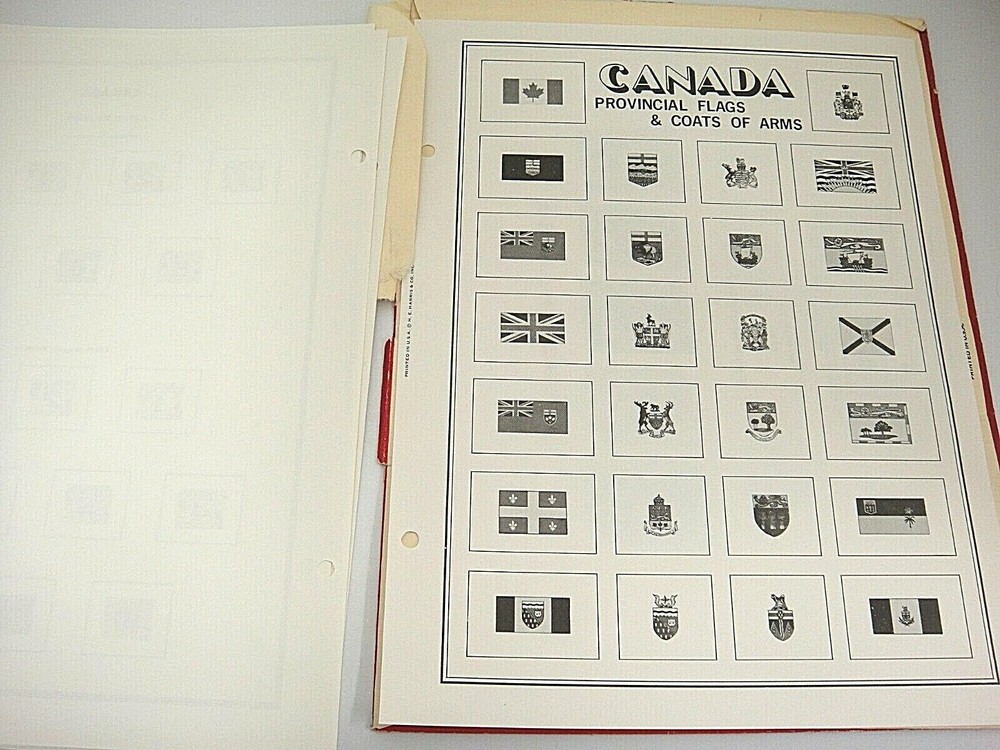 Harris 1975 Canada & Provinces Stamp Album Supplement X160K Open NOS