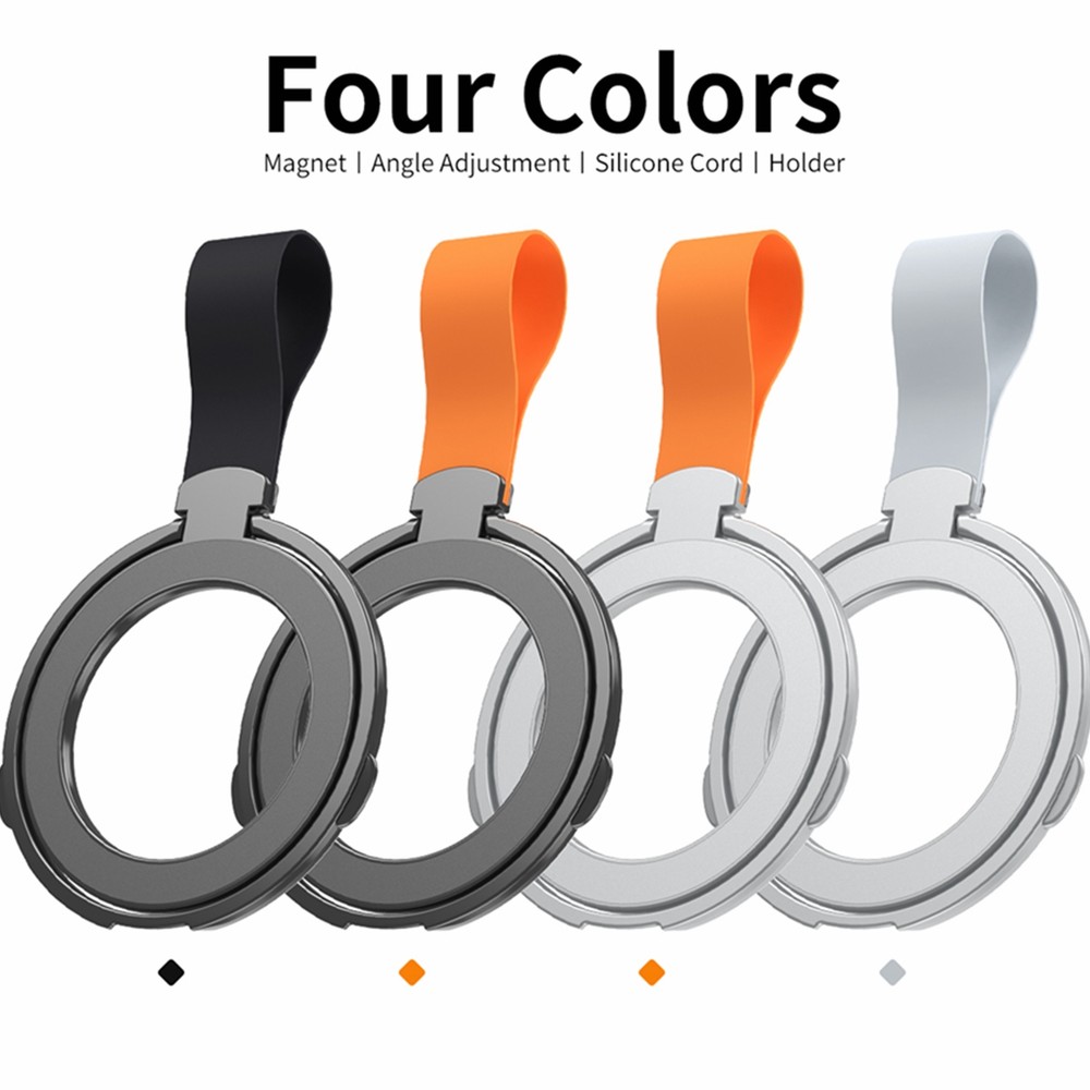 For iPhone/Galaxy/Pixel Magnetic Phone Grip Holder Ring Kickstand 360° Rotating