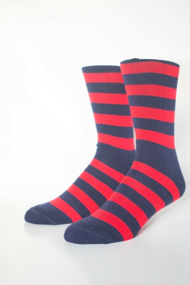 #MyUglySock -  Limited custom Tiger Striped socks RED BLUE