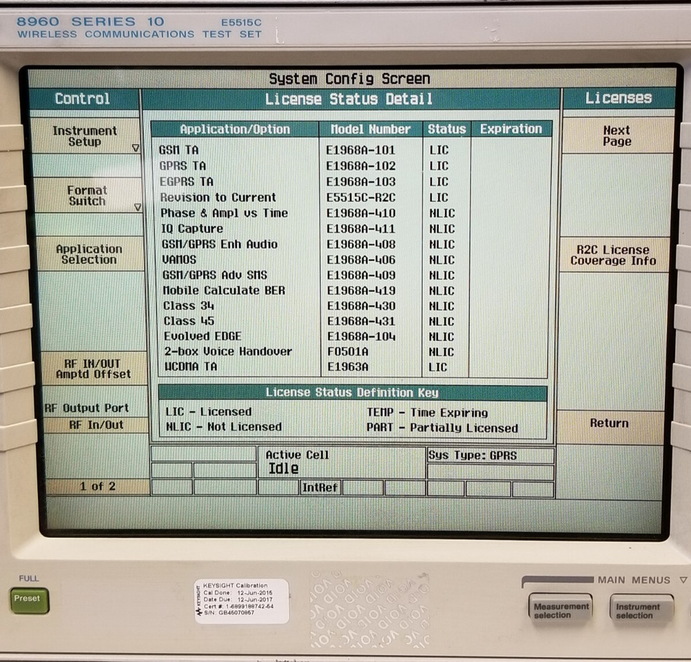 Agilent 8960 Series 10 E5515C Wireless Communications Test Set