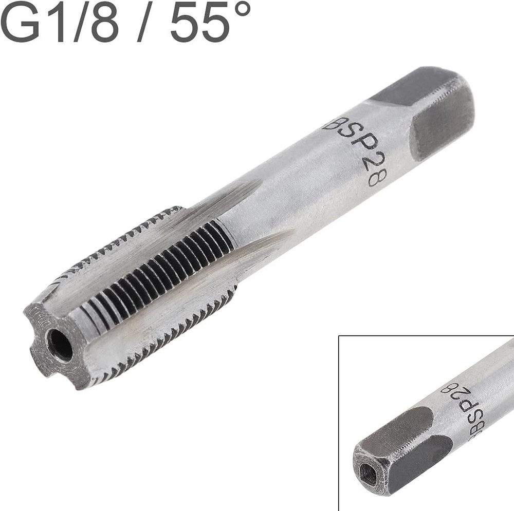 1/8" BSP Thread Forming Taps, G1/8 BSP Pipe Taps Threading Taps Tool for Clean/R