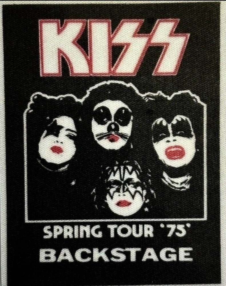 Kiss Spring Tour 1975 Backstage Pass