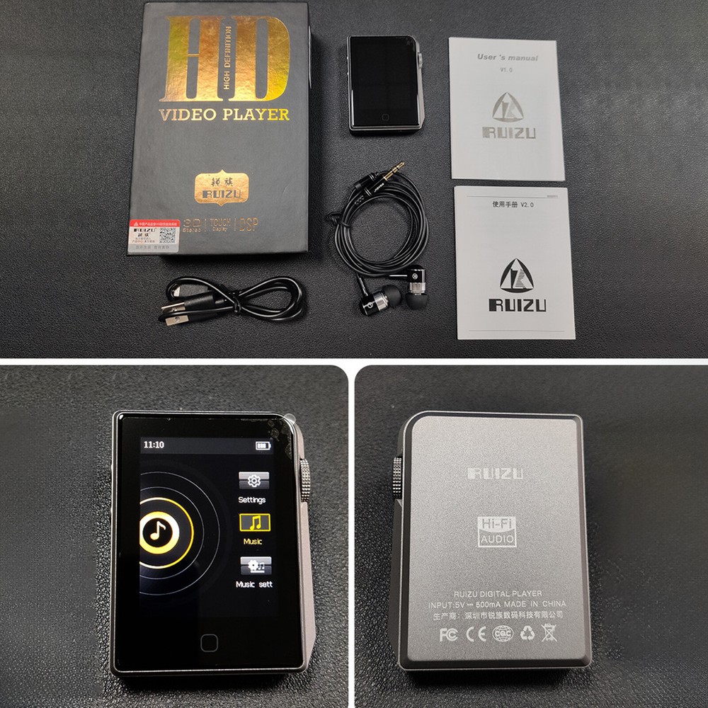A58 DSD256 Hi-Fi Bluetooth Music MP3 Player Lossless Decoding Portable
