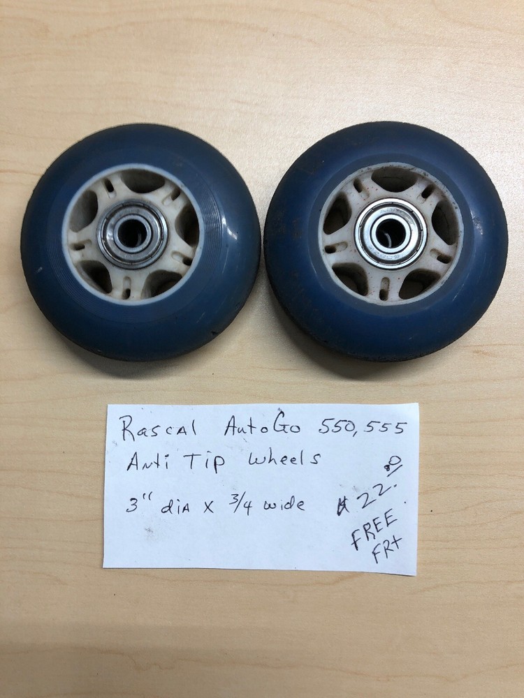 Rascal AutoGo 550,555 Tip Wheels