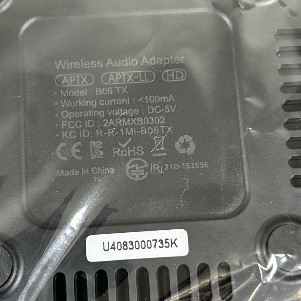 1Mii B06TX Bluetooth 5.2 Transmitter for TV to Wireless Headphone/Speaker PNP